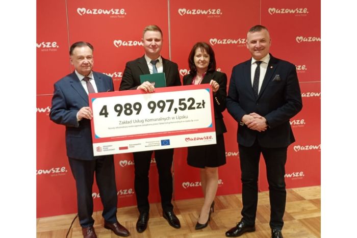 Podpisaliśmy umowę o wsparcie z Krajowego Planu Odbudowy i Zwiększania Odporności dla projektu ,,Rozwój infrastruktury wodociągowej zarządzanej przez Zakład Usług Komunalnych w Lipsku sp. z o.o.